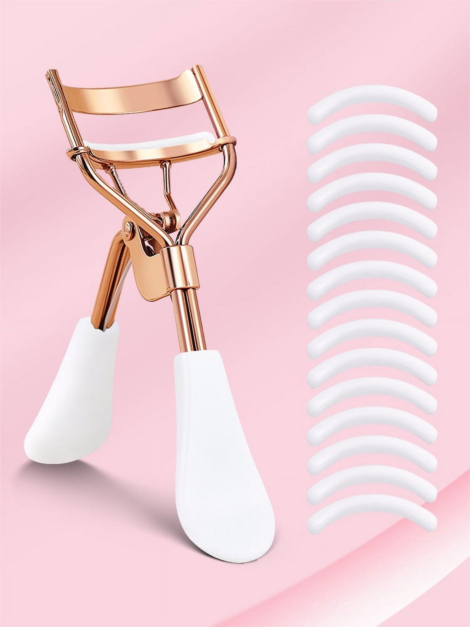A curly long-lasting eyelash clip with 15 silicone replacement pads, made with eye makeup, the perfect gift for women