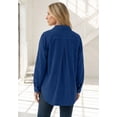 thumbnail image 2 of Roaman's Women's Plus Size Corduroy Button-Front Shirt, 2 of 6