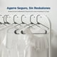 thumbnail image 3 of Ganchos de Plastico Premium SereneLife, Antideslizantes, Ahorradores de Espacio, Duraderos y Resistentes, para Camisas, Suéteres, Sudaderas, Abrigos, Pantalones y Vestidos, Gris, Pack 10, 3 of 7