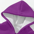 thumbnail image 3 of Hoodie Men,Solid Color Hoodie Autumn Winter Long Sleeve Sweatshirt for Daily Comfort,Work Hoodies for Men,08 Purple,2XL, 3 of 5