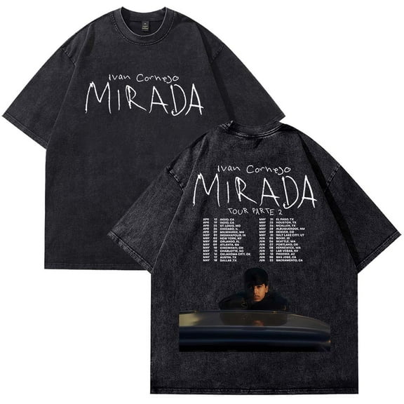 Ivan Cornejo Mirada Tour 2025 Merch T-Shirt Vintage Wash Tee Women Men Short Sleeve Crewneck Tee