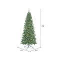 thumbnail image 4 of Vickerman 7.5' Oregon Fir Slim Artificial Christmas Tree, Wide Angle Single Mold Warm White LED Lights, 4 of 7