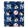 thumbnail image 2 of OFFICIAL MLB Yankees & Disney's Mickey Mouse Character Hugger Pillow & Silk Touch Throw Set, 2 of 2