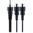 thumbnail image 2 of GE Audio Y Adapter, One Male RCA to Two Female RCA, Black, 33569, 2 of 6
