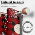 thumbnail image 2 of Outdoor Curtains for Patio Waterproof, Red Christmas Outdoor Privacy Panels Grommet, Snowman Xmas Tree Coastal Snowflake Starfish Plaid Blackout Outside Curtains for Porch/Cabana 54"x95", 1 Panel, 2 of 8