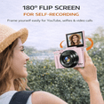 thumbnail image 5 of Acuvar 4K Digital Camera 64MP Vlogging Kit with flip screen, WiFi, tripod, case and 64GB card, 5 of 8