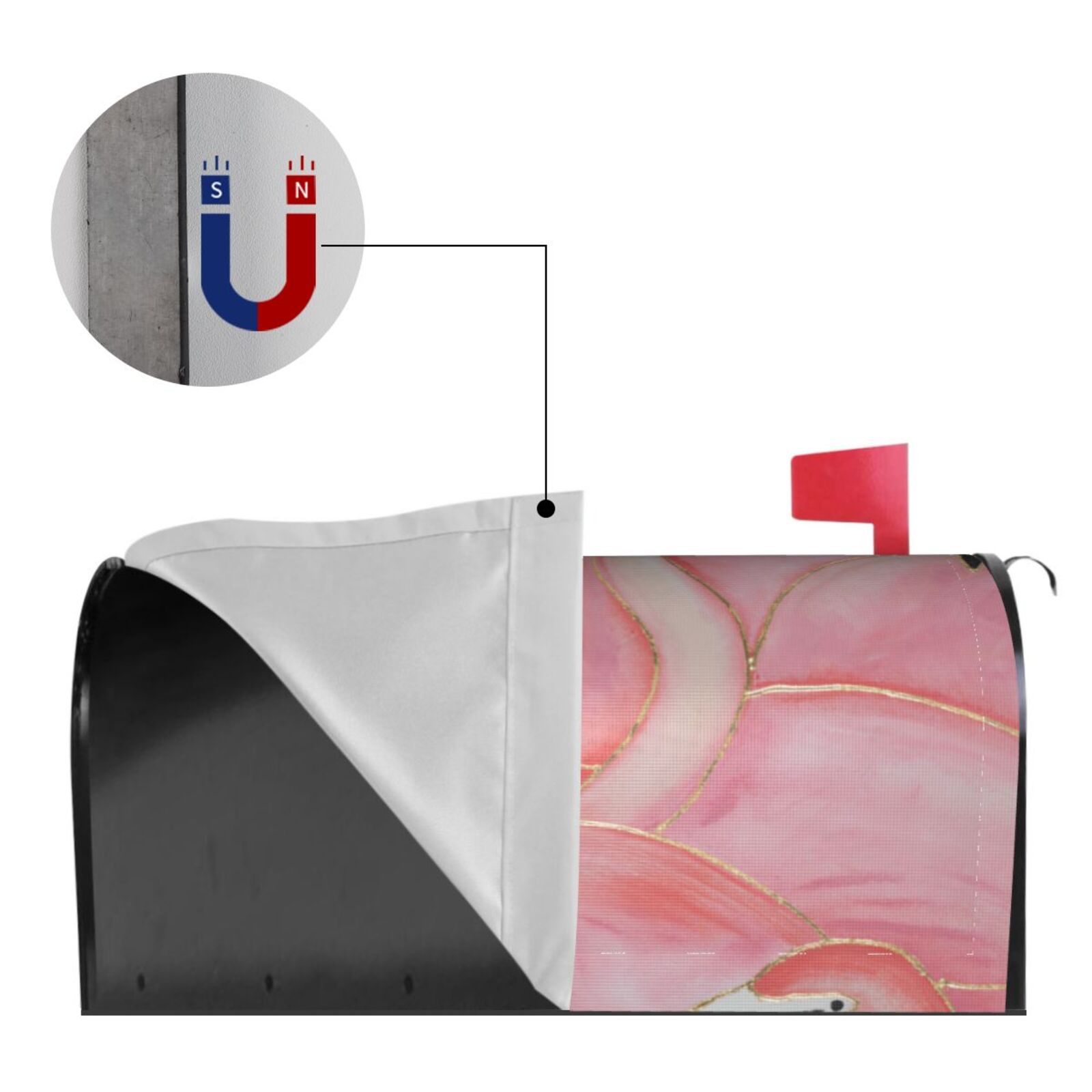 Kdxio Magnetic Mailbox Cover 21x18 in Mailbox Cover Outdoor Decoration Holiday Mailbox Covers for Home Garden Yard-21x18 in