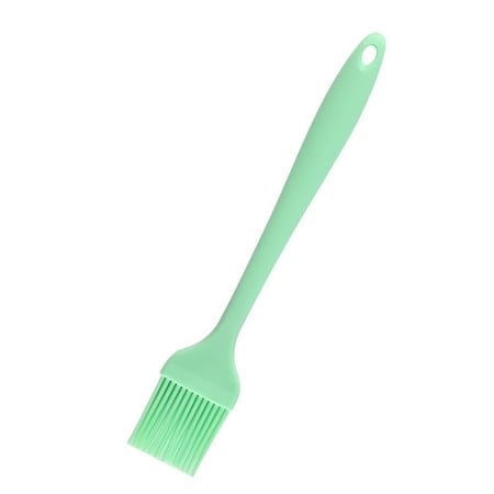 

2pcs Barbeque Oil Brush Outdoor BBQ Grill Roast Portable Silicone Oil Brush Cooking Baking Tool Light Green