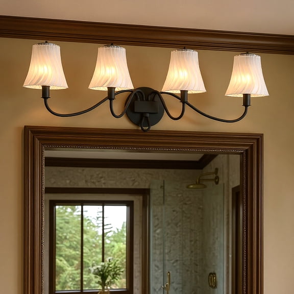 Luxury Traditional Bath Light, Matte Black, UQL6243