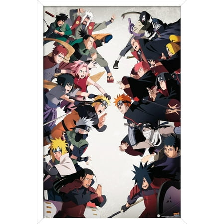 Naruto Shippuden - Face-Off Wall Poster 14.725 x 22.375 Framed