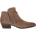 thumbnail image 6 of Sam Edelman Paola Deep Taupe Studded Side Zip Almond Toe Block Heel Ankle Boots (Deep Taupe, 12), 6 of 6