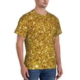 thumbnail image 5 of Rocae Gold Glitter for Men's Moisture-Wicking Crew Tee - T-Shirt for Sports, Outdoor Activities, and Casual WearLarge, 5 of 9