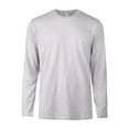 thumbnail image 2 of 3 Pack Men's T-Shirts Cotton Long Sleeve Crew Neck Classic Fit Tee Regular Big & Tall S-3XL Workout Breathable Casual Menswear Tops Streetwear Solid, 2 of 4