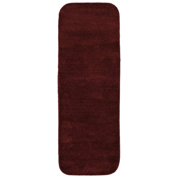 Garland Rug Traditional Washable Nylon Chili Red Bathroom Runner, 22" x 60"