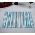 thumbnail image 2 of PKQWTM Blue-Beige-White Vertical Striped Pattern Kitchen Dining Table Mats Placemats Size 12x18 Inches, Set of 2 Pieces, 2 of 2