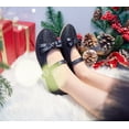 thumbnail image 2 of THEE BRON Mary Jane Flats for Little Kids Toddler Baby Girls Glittery Dress Princess Ballet Shoes-Black, 2 of 5