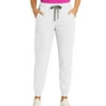 thumbnail image 5 of Drawstring Pants, Elastic Waist Holiday Gift Pants for Christmas Mother's Day Anti-Pilling 4-Way Stretch Work with Women's High-Rise Yoga Security Pockets Lightweight White M, 5 of 5