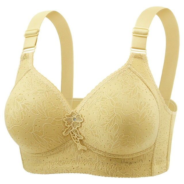 TINZ sous-Vêtements pour Femmes Nouveaux Soutien-Gorge Mince Doux et Confortable Sans Armature Rétractation Soutien-Gorge à Bonnets Pleins Rembourré Soutien-Gorge de Sport Grande Taille Soutien-Gorge de Compression Léger pour Femmes