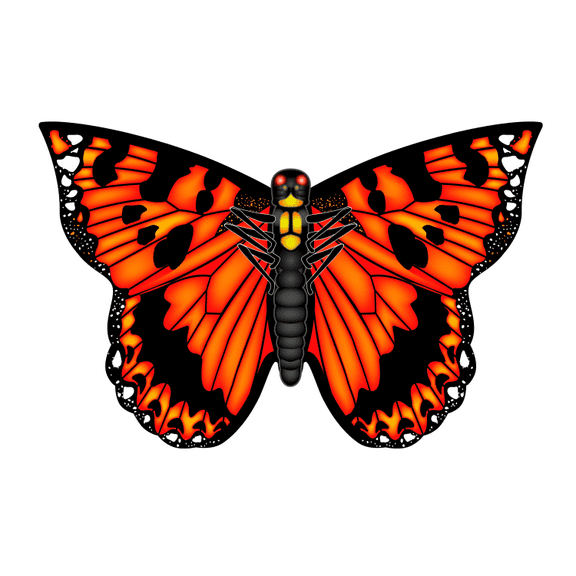 X Kites Poly Butterfly Kite Orange