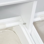 RiverRidge Ellsworth Double Tilt-Out Laundry Hamper Cabinet with Cloth Storage Bag - White