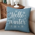 thumbnail image 6 of Merry Christmas Joy Hello Winter Throw Pillow Covers Modern Throw Pillow Case 4 Pieces Fashion Pillow Cover for Room Home Patio Bedroom Livingroom, 6 of 7