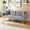 Light Grey, variant on Gewnee 74”Velvet Convertible Futon Sofa Bed,Upholstered Futon Couch with 3-Position Adjustable Split Back & 2 Pillows,Suitable for Home,Office,Guest.Black