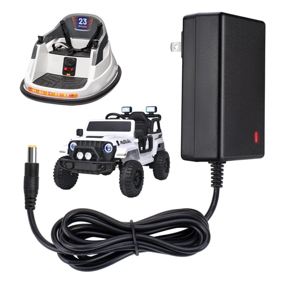 LujingZ Universal Battery Charger for Dynacraft Wrangler - themed 12V Kids' Ride - Ons - Quick Charge, Durable Build, Suitable for Indoor and Outdoor Play