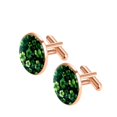 thumbnail image 2 of Saint Patrick's Day Elegant Stainless Steel Cufflinks Set for Men's Dress Shirts with Matching Shirt Clip - for Formal Occasions, 2 of 6