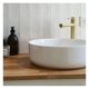 thumbnail image 2 of Mezclador de lavabo oso de fresa Alto oro cepillado, 2 of 4