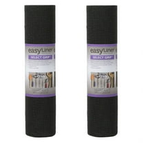 Duck 281876 Select Grip Easy Non-Adhesive 20 in. x 24 ft. Shelf Liner, Black, 2 Count