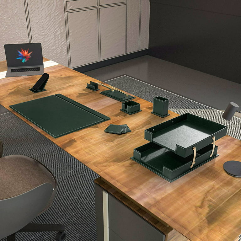 Desk Organizers - Desk Accessories - Leather Desk Organizer