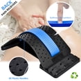 thumbnail image 4 of Camilla de espalda JUMPOW para aliviar el dolor lumbar, tabla de crujido lumbar ajustable en 4 niveles, para escoliosis, descompresión de columna y ciática, 4 of 5