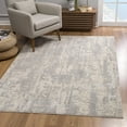 thumbnail image 1 of Rug Branch Tranquil 4' x 6' (3'9" x 5'6") Grey/Beige Abstract Indoor Area Rug, Contemporary, Medium Pile, Stain-Resistant Carpet - Living Room, Bedroom, Dining Room, and Kitchen, 1 of 8