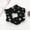 Black, variant on CUIYUAN Scrunchies for Women Damage Free Polka Dot Printed Dentless Secure Hold Hair Ties Elastic Hair Rope Ring Tie Scrunchie Comfort Hair Accessories All Hair Types Coffee