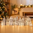 thumbnail image 4 of Gingerbread House Decoration Set Christmas Holiday Village Tabletop Ornament Festive Party Scene Layout for Home Mantel Desktop Collectible, 4 of 5