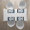 thumbnail image 4 of Ambesonne Moon Place Mats Set of 4, Night Skyline Full Moon, Standard Size, Dark Blue White, 4 of 4