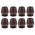 thumbnail image 6 of FELTECHELECTR 8pcs Coffee TPE Chair Leg Covers for Men Quick to Install Fits All Chairs, 6 of 8