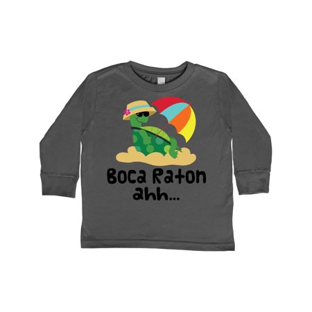 

Inktastic Boca Raton Florida Gift Toddler Toddler Girl Long Sleeve T-Shirt