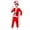 Red, variant on YunPes Kids Santa Christmas Suit with Belt Hat for Boys Christmas Velvet 4 PCs Outfit Holiday Dress up Party Performance
