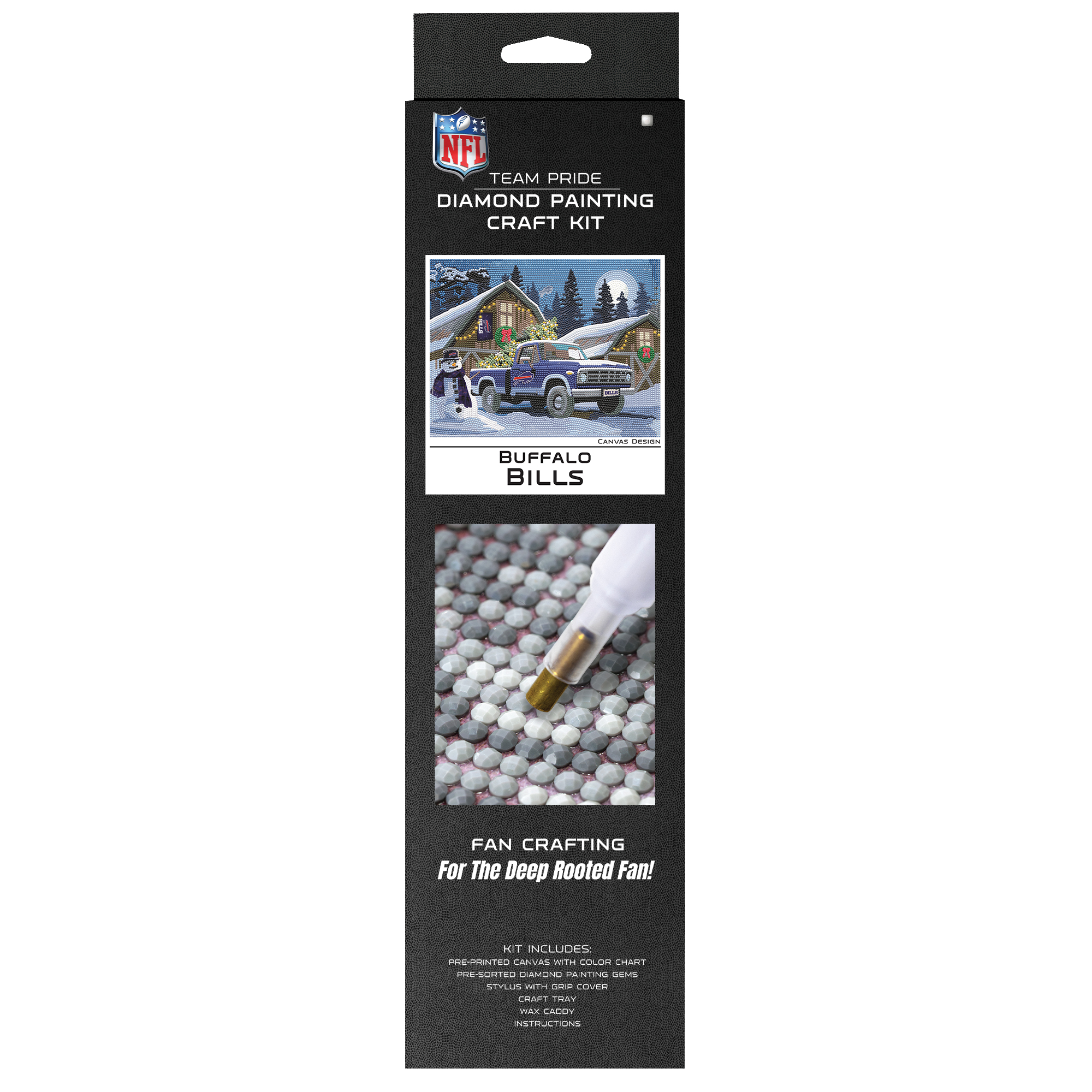 Buffalo Bills Winter Truck Diamond Art Holiday Craft Kit