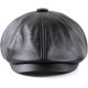 thumbnail image 2 of Boina de hombre estilo Gatsby, gorra plana de cuero para repartidor de periódicos, 2 of 4