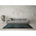 thumbnail image 3 of Ahgly Company Indoor Rectangle Persian Light Blue Traditional Area Rugs, 7' x 10', 3 of 4
