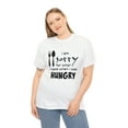 thumbnail image 4 of Hungry, Funny T-Shirt, Unisex Heavy Cotton Tee, 4 of 4