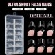 thumbnail image 5 of 120 Half Cover Almond Fake Nails, Matte Pre- Acrylic Tips, Extra Short, 5 of 5