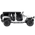 thumbnail image 2 of Hooke Road Fits 2007-2018 Jeep Wrangler JK Front+Rear Tubular 4 Half Door Combo, 2 of 11