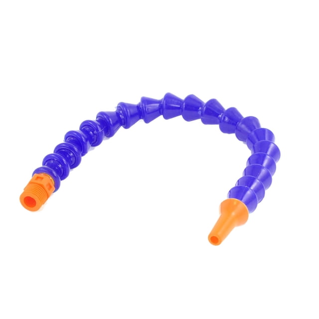 Boquilla redonda de rosca de 1/4 PT azul real de 12" de largo, tubo flexible para agua, aceite y refrigerante