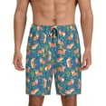thumbnail image 2 of Picia Corgi with Flowers Pajama Shorts for Men, Men's Pajama Bottoms, Sleepwear,Short Pajama Pants-XX-Large, 2 of 9