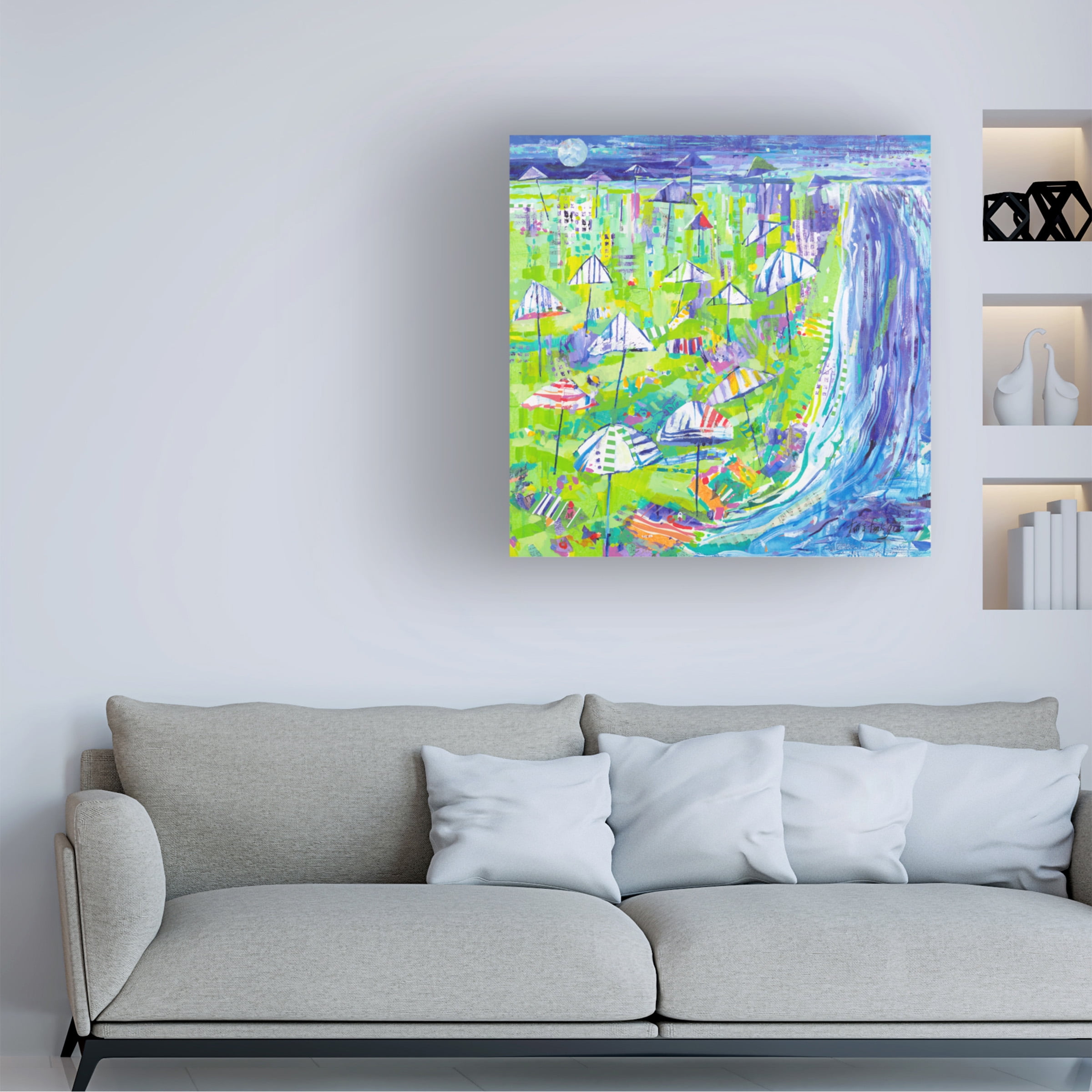 Tara Funk Grim 'Coastal Fun Collage I' Canvas Art
