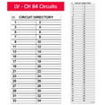thumbnail image 1 of LV Replacement for Cutler Hammer Eaton Electrical Circuit Breaker Fuse Panel Directory Labels Stickers CKTDIR (84 Circuits 1 Pcs), 1 of 5