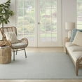 thumbnail image 4 of Nourison Courtyard Indoor/Outdoor Ivory/Aqua 6' x 6' Square Area Rug (6 Square), 4 of 11